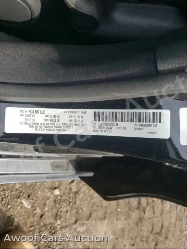 2016 Chrysler 200 1C3CCCAB7GN139145 — hoton gwanjo Copart na 10