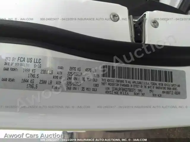 2016 Jeep Patriot 1C4NJRFB0GD768371 — Iaai auction photo 9