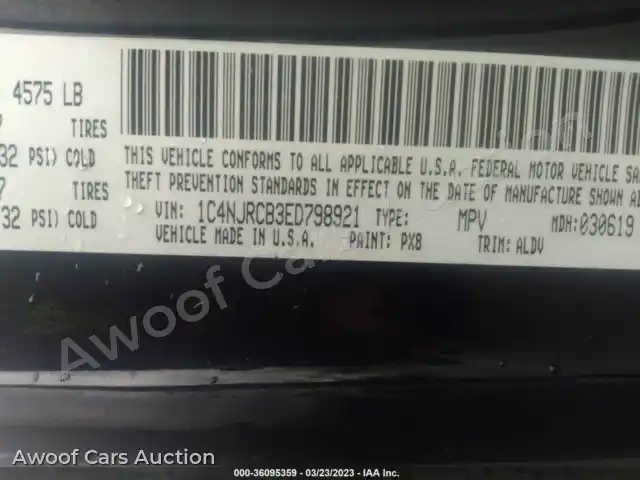 2014 Jeep Patriot 1C4NJRCB3ED798921 — Iaai auction photo 9