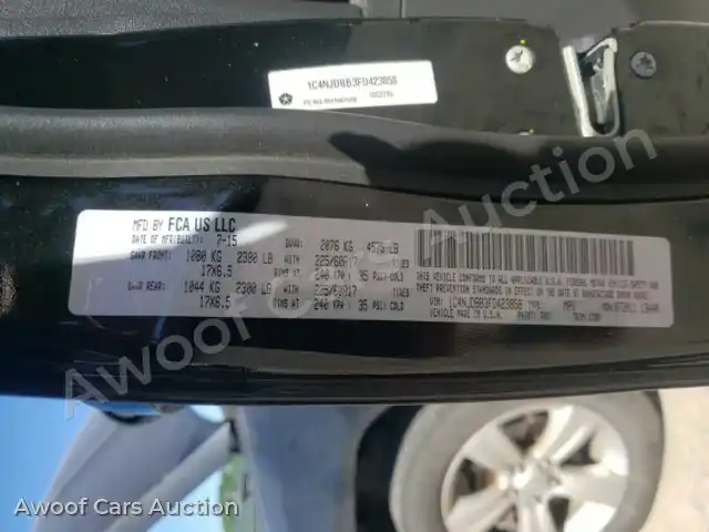 2015 Jeep Compass 1C4NJDBB3FD423858 — Copart auction photo 10