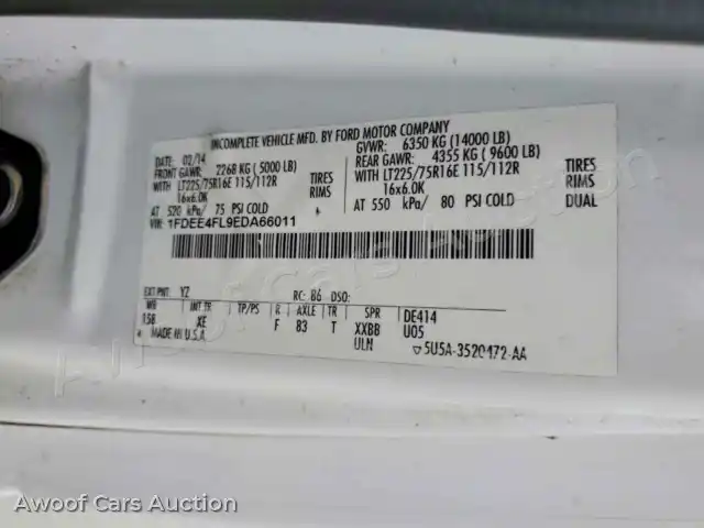 2014 Ford Econoline 1FDEE4FL9EDA66011 — Copart auction photo 13