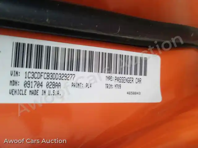 2013 Dodge Dart 1C3CDFCB3DD329277 — Copart auction photo 10