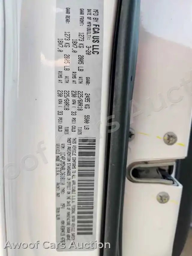 2020 Jeep Grand Cherokee 1C4PJMDN8LD618110 — Copart auction photo 13
