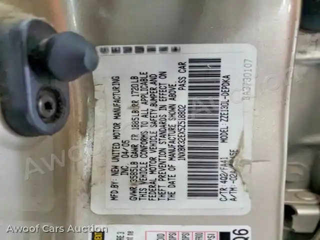 2005 Toyota Corolla 1NXBR32EX5Z518802 — Copart auction photo 12