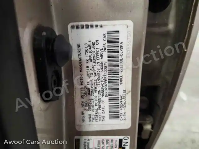 2005 Toyota Corolla 1NXBR32E65Z400973 — hoton gwanjo Copart na 12