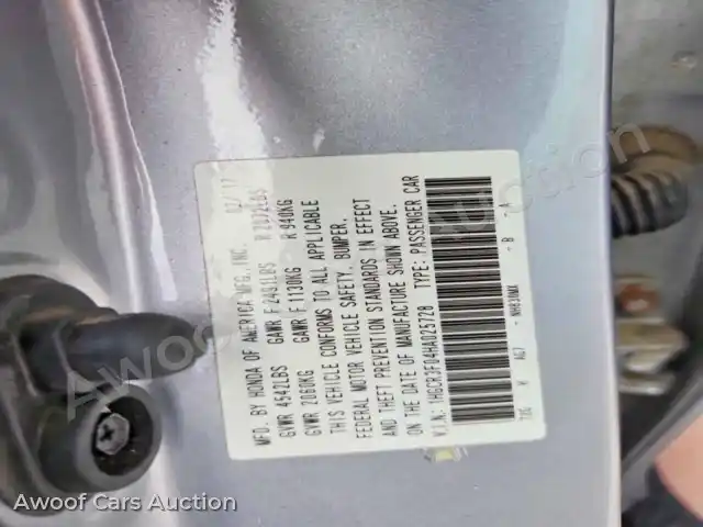 2017 Honda Accord 1HGCR3F04HA025728 — Copart auction photo 12