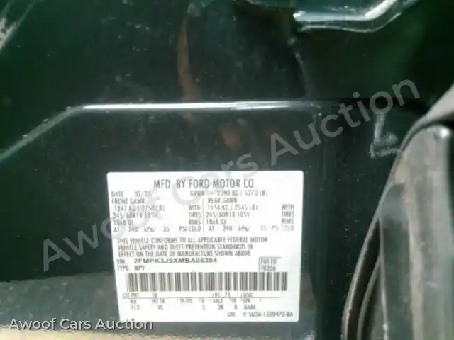 2021 Ford Edge 2FMPK3J9XMBA06394 — Manheim auction photo 6