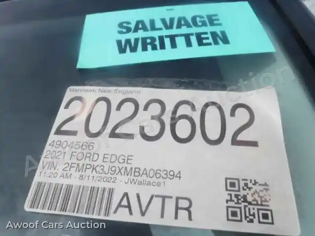 2021 Ford Edge 2FMPK3J9XMBA06394 — Manheim auction photo 12