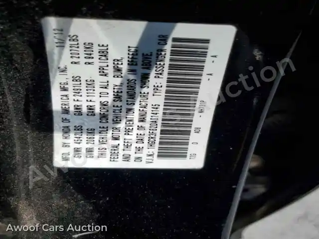 2013 Honda Accord 1HGCR3F82DA014145 — Copart auction photo 12