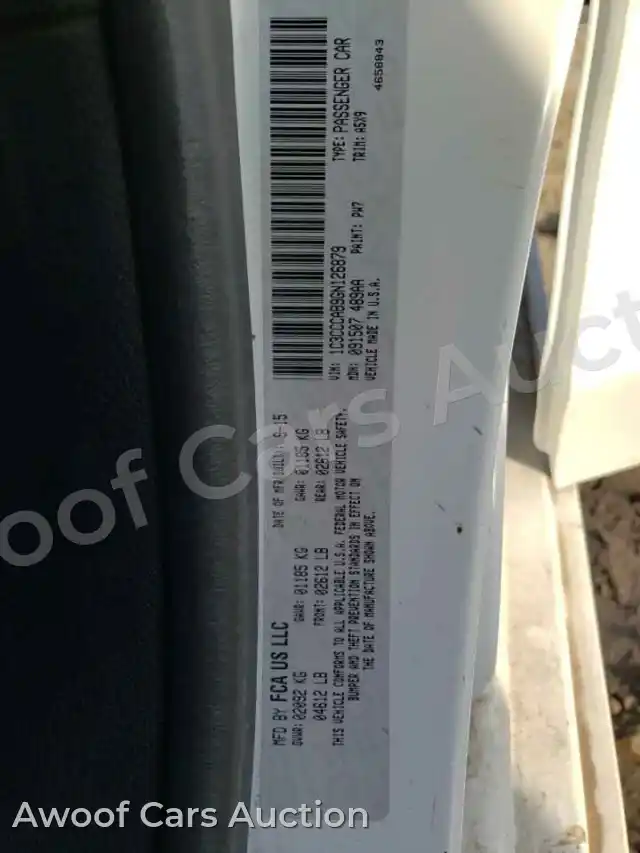 2016 Chrysler 200 1C3CCCAB9GN126879 — Copart auction photo 13