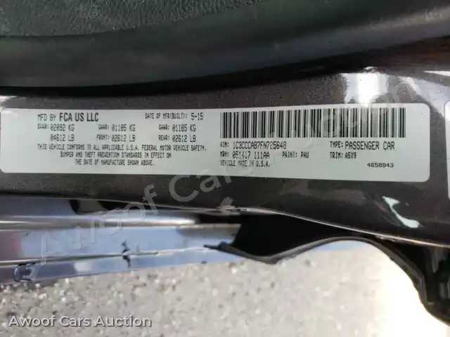 2015 Chrysler 200 1C3CCCAB7FN725648 — photo 10 de la vente Copart