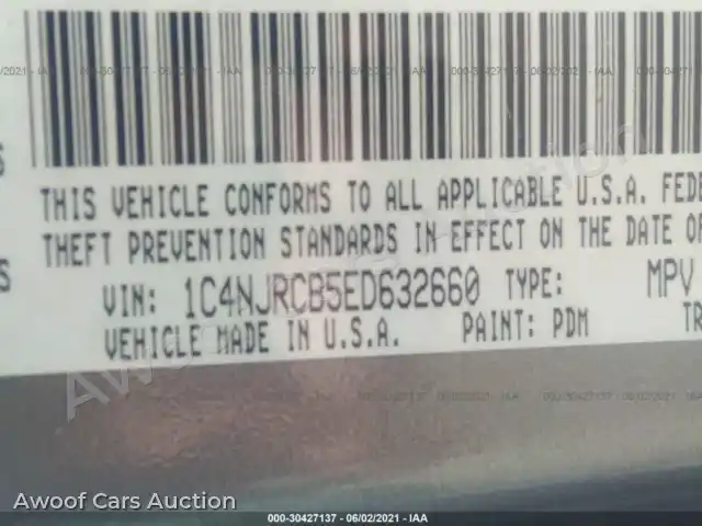 2014 Jeep Patriot 1C4NJRCB5ED632660 — Iaai auction photo 9