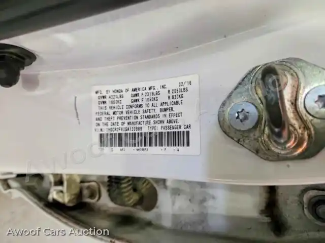 2016 Honda Accord 1HGCR2F80GA130989 — Copart auction photo 12