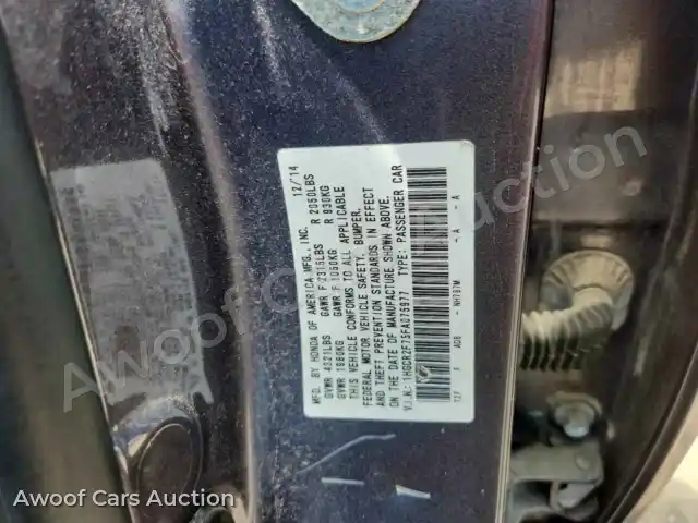 2015 Honda Accord 1HGCR2F75FA075977 — Copart auction photo 13