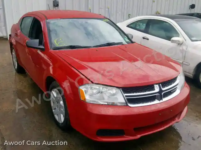 2012 Dodge Avenger 1C3CDZAB6CN193529 — Copart auction photo 1
