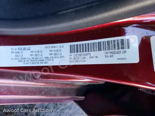 2015 Chrysler 200 1C3CCCAB7FN720773 — Copart auction photo 10