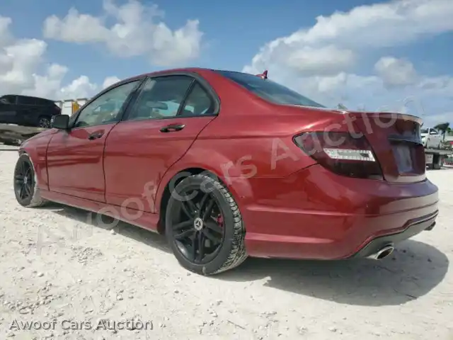 2013 Mercedes-Benz C-Class WDDGF8AB6DA806460 — Copart auction photo 2