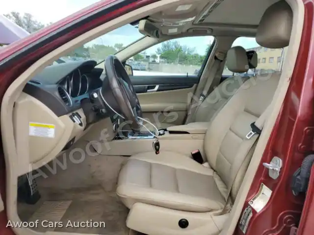 2013 Mercedes-Benz C-Class WDDGF8AB6DA806460 — Copart auction photo 7