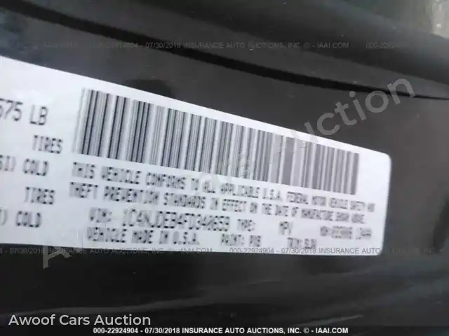 2015 Jeep Compass 1C4NJDEB4FD340659 — Iaai auction photo 9