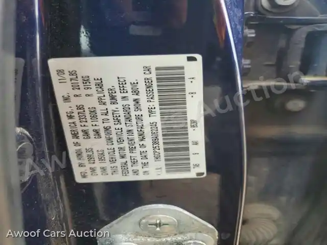 2009 Honda Accord 1HGCP25389A062245 — photo 12 de la vente Copart
