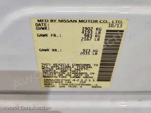 2013 Nissan Leaf 1N4AZ0CP5DC421211 — Copart auction photo 12