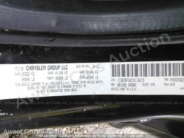 2012 Chrysler 200 1C3BCBFG2CN116215 — Iaai auction photo 9