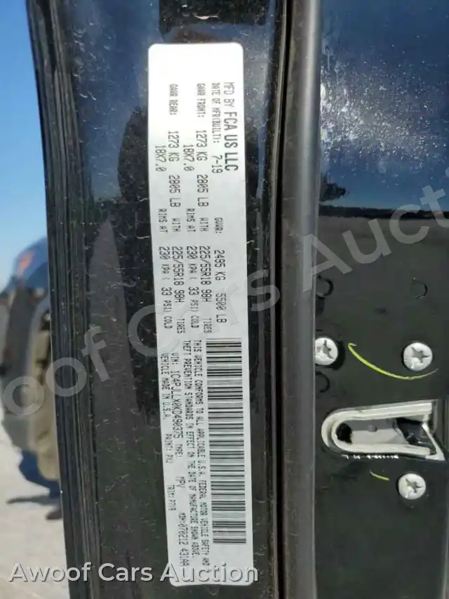 2019 Jeep Grand Cherokee 1C4PJLLX0KD490375 — Copart auction photo 13