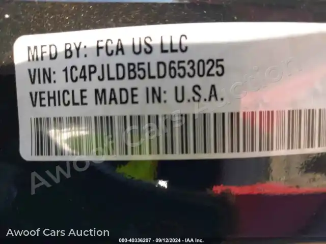 2020 Jeep Cherokee 1C4PJLDB5LD653025 — Iaai auction photo 9
