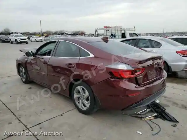 2019 Honda Insight 19XZE4F53KE016478 — Copart auction photo 2