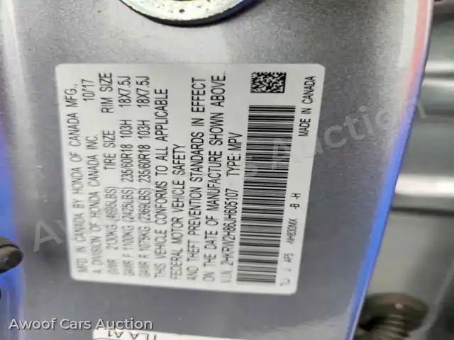 2018 Honda CRV 2HKRW2H86JH605107 — Copart auction photo 13