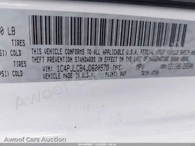 2018 Jeep Cherokee 1C4PJLCB4JD620578 — Iaai auction photo 9