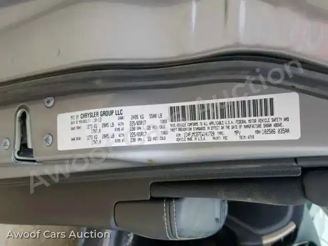 2014 Jeep Cherokee L 1C4PJMCB7EW141720 — Copart auction photo 10