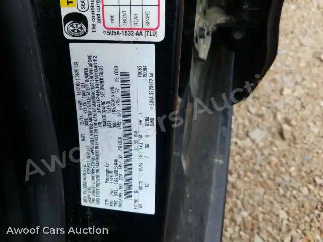 2017 Ford Fiesta 3FADP4BJ9HM104012 — Copart auction photo 10