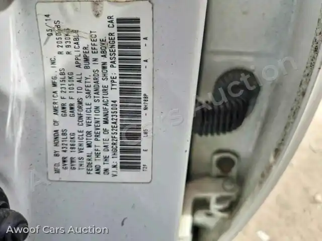 2014 Honda Accord 1HGCR2F52EA235004 — Copart auction photo 12