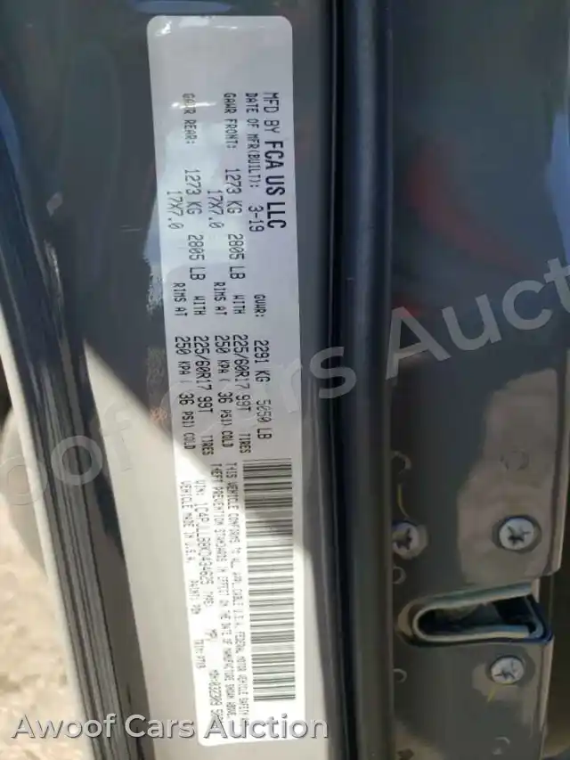 2019 Jeep Grand Cherokee 1C4PJLLB8KD434625 — Copart auction photo 13