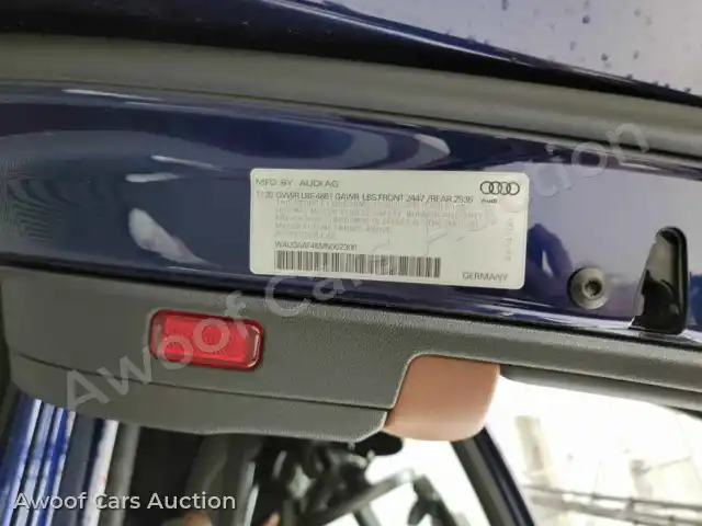 2021 Audi A4 WAUDAAF46MN007300 — hoton gwanjo Manheim na 29