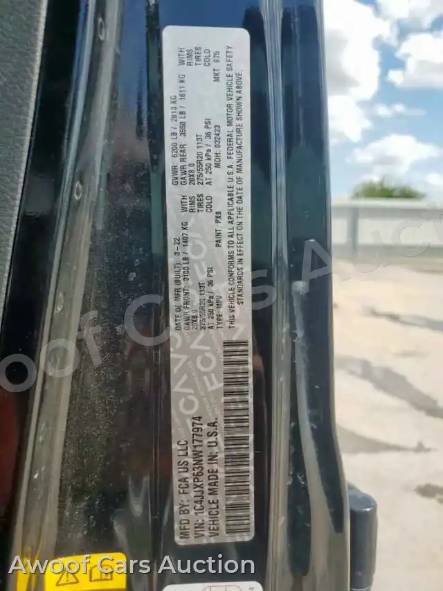2022 Jeep Wrangler 1C4JJXP63NW177974 — hoton gwanjo Copart na 13