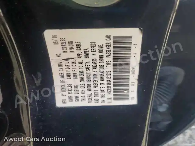 2016 Honda Accord 1HGCR3F98GA032226 — Copart auction photo 12