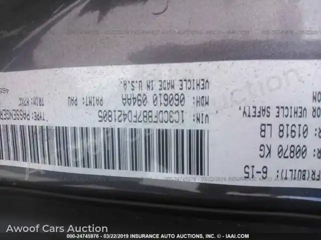 2015 Dodge Dart 1C3CDFBB7FD421805 — Iaai auction photo 9