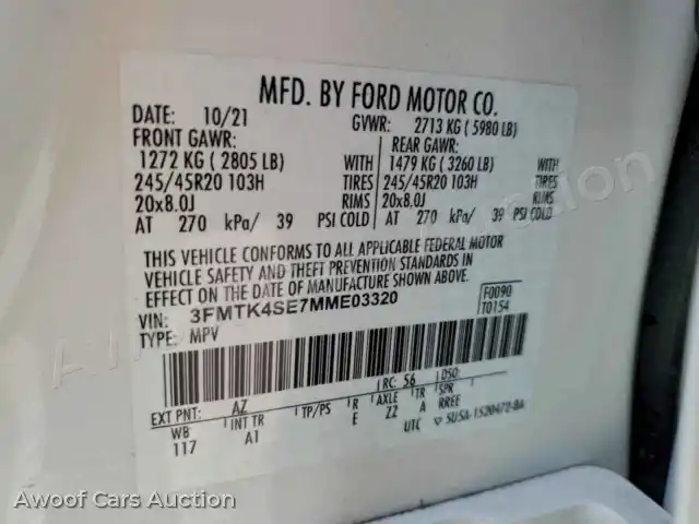 2021 Ford Mustang 3FMTK4SE7MME03320 — Copart auction photo 12