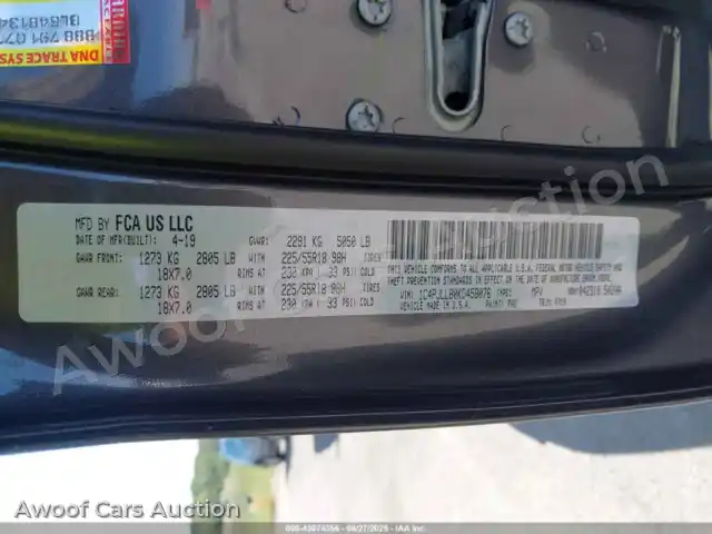 2019 Jeep Cherokee 1C4PJLLB0KD458076 — Iaai auction photo 9