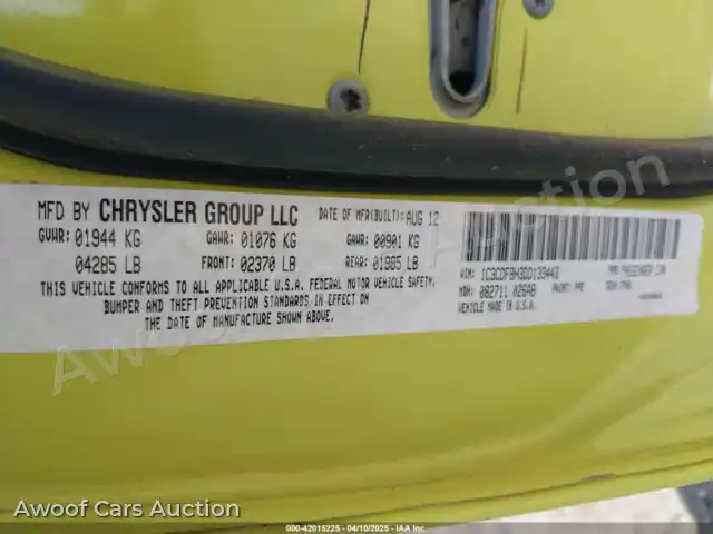 2013 Dodge Dart 1C3CDFBH3DD133443 — Iaai auction photo 9