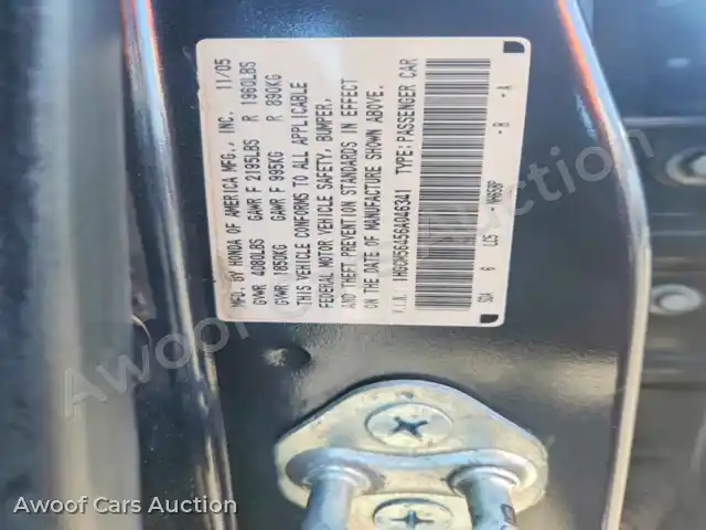 2006 Honda Accord 1HGCM56456A046341 — Copart auction photo 12