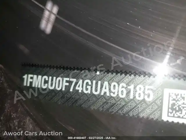 2016 Ford Escape 1FMCU0F74GUA96185 — Iaai auction photo 9