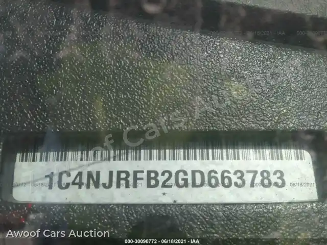 2016 Jeep Patriot 1C4NJRFB2GD663783 — Iaai auction photo 9