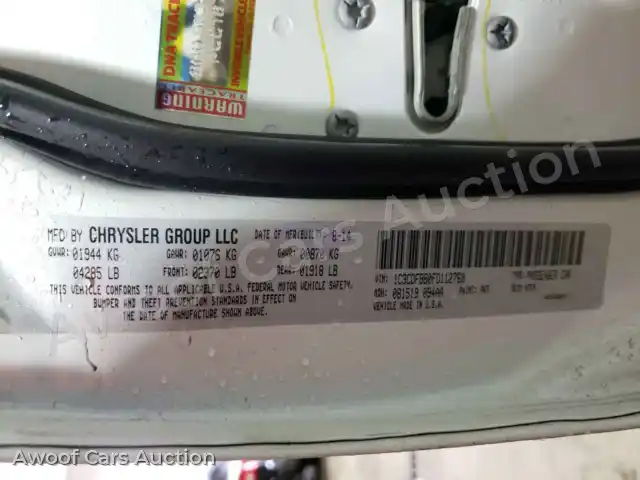 2015 Dodge Dart 1C3CDFBB0FD112760 — Copart auction photo 10