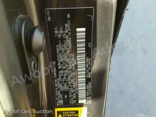 2010 Lexus RX350 JTJZK1BA6A2410415 — Copart auction photo 10