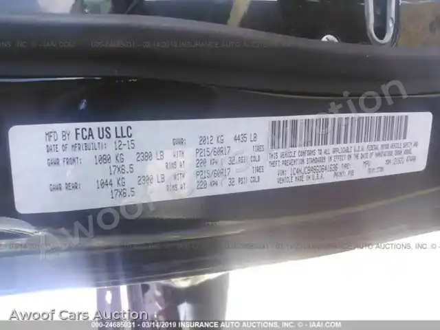 2016 Jeep Compass 1C4NJCBA8GD641636 — hoton gwanjo Iaai na 9