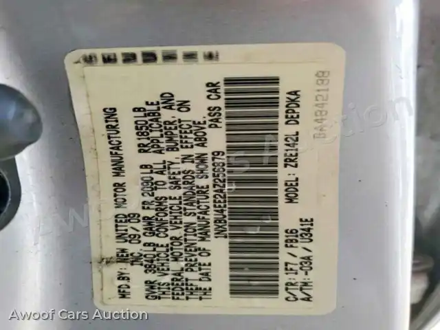 2010 Toyota Corolla 1NXBU4EE2AZ256879 — hoton gwanjo Copart na 12