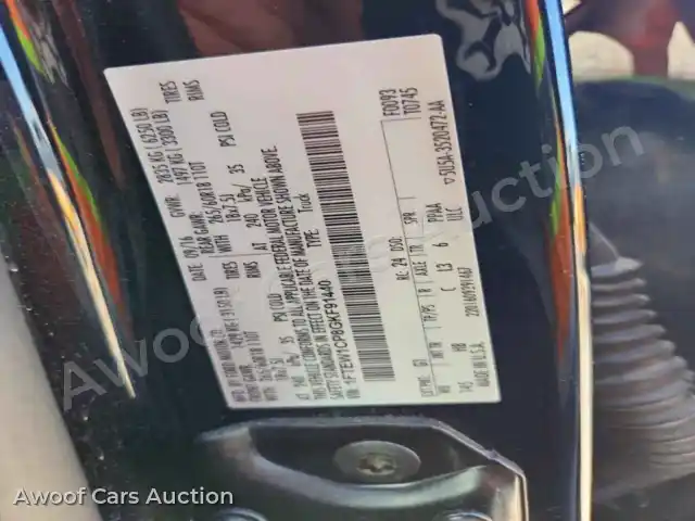 2016 Ford F150 1FTEW1CP8GKF91440 — photo 12 de la vente Copart